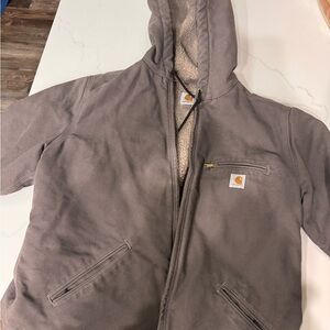 Carhartt Taupe Hooded Jacket
